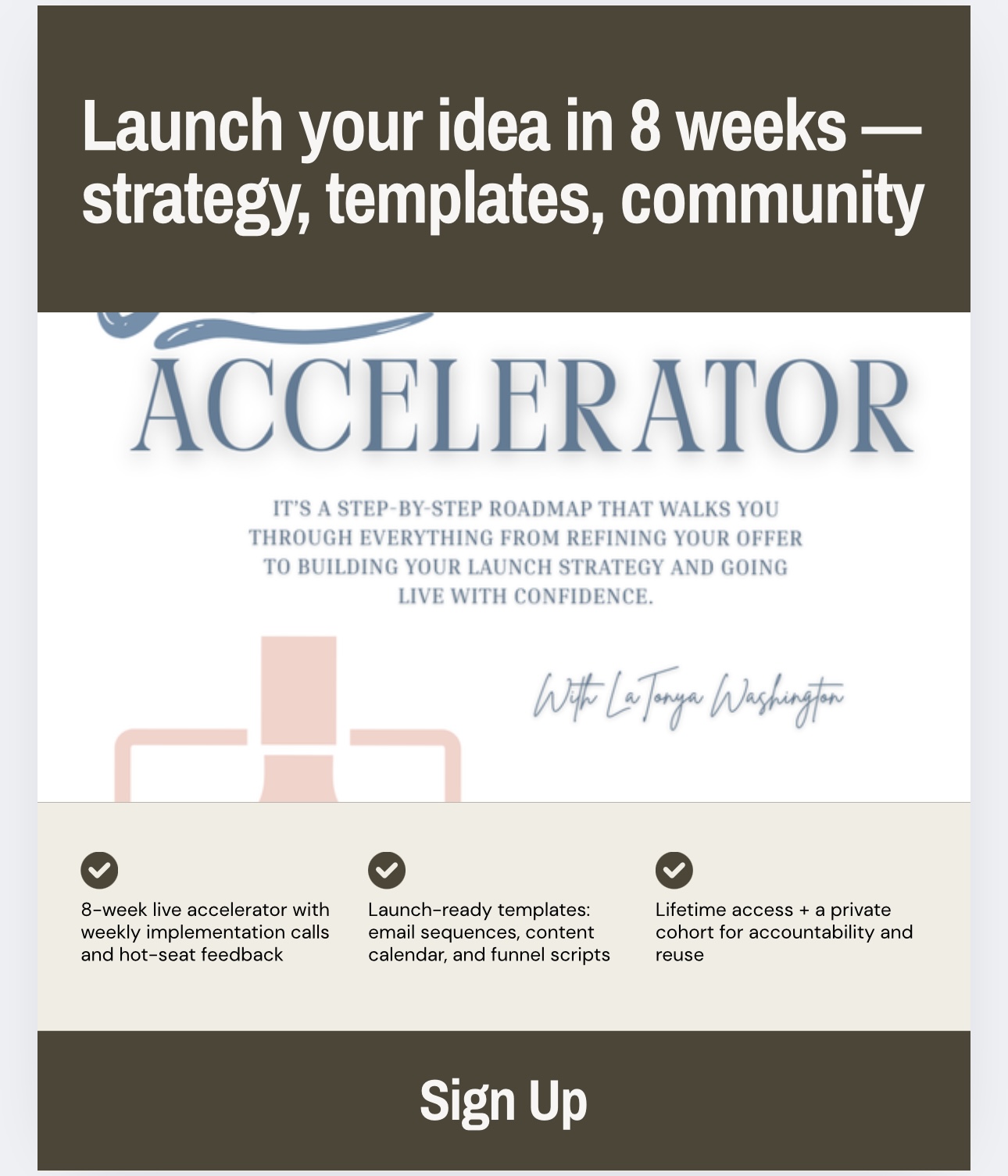 Create and Launch Accelerator